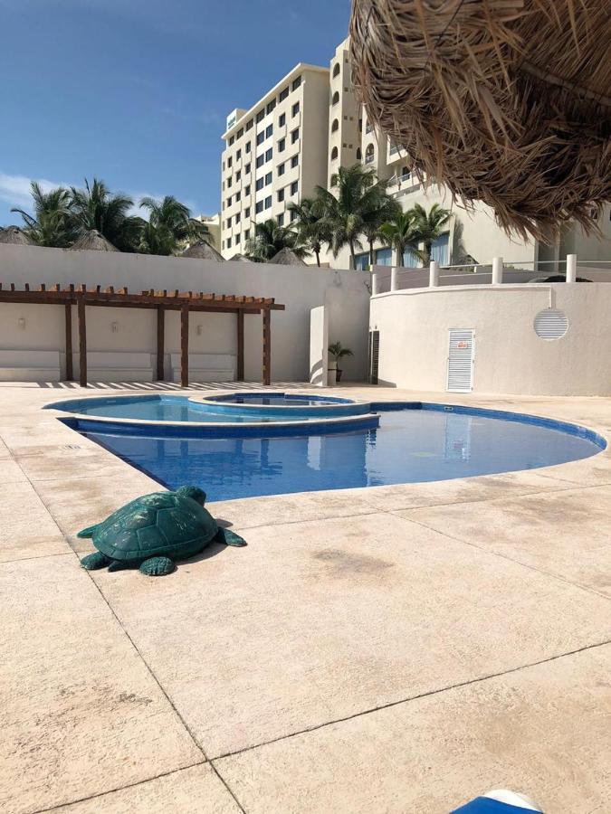 Amazing Caribbean Ocean View At Villas Marlin In Канкун Экстерьер фото