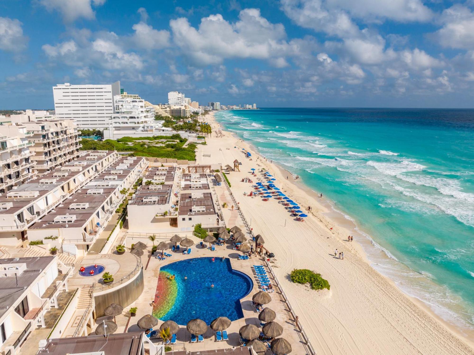 Amazing Caribbean Ocean View At Villas Marlin In Канкун Экстерьер фото