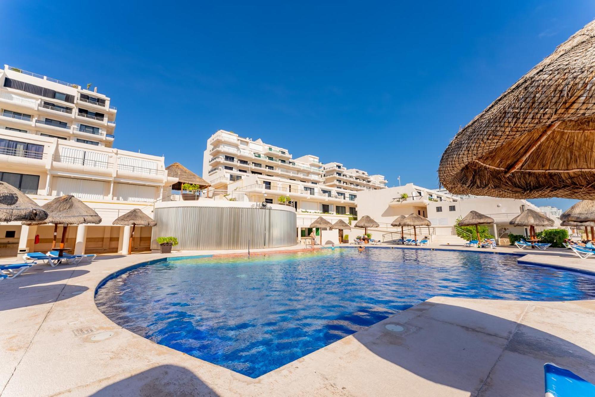 Amazing Caribbean Ocean View At Villas Marlin In Канкун Экстерьер фото