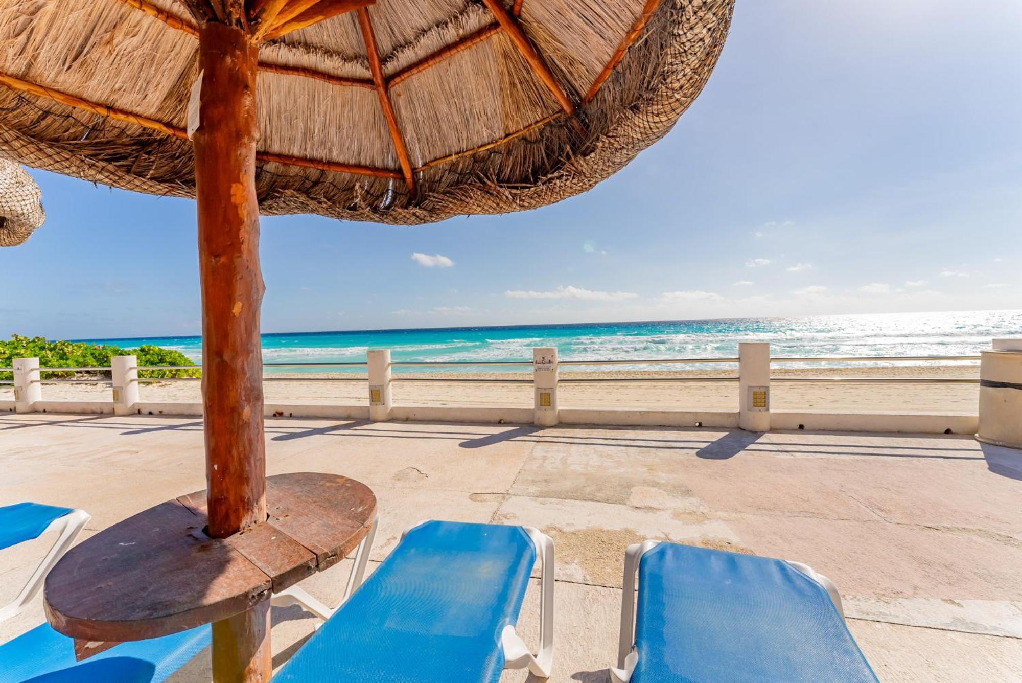 Amazing Caribbean Ocean View At Villas Marlin In Канкун Экстерьер фото