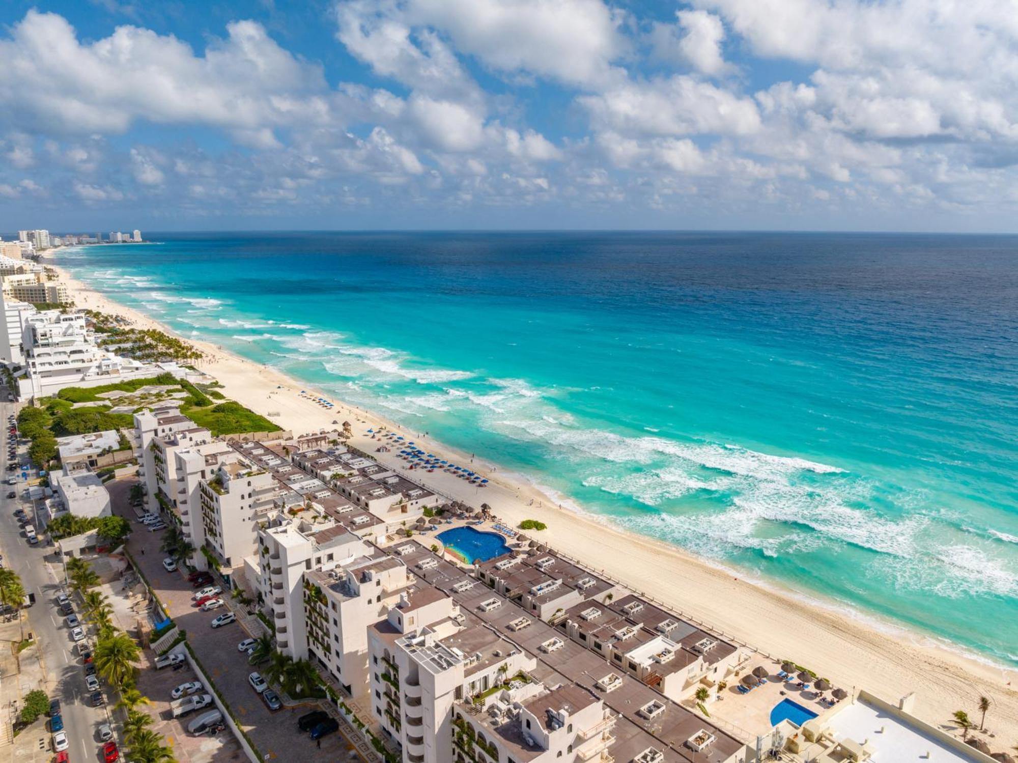 Amazing Caribbean Ocean View At Villas Marlin In Канкун Экстерьер фото