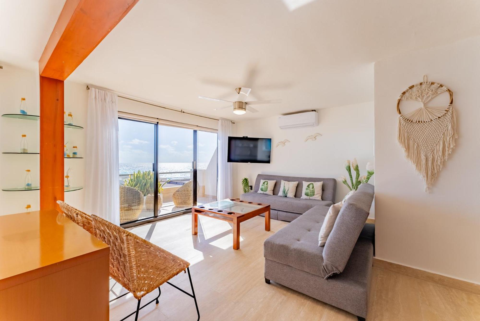 Amazing Caribbean Ocean View At Villas Marlin In Канкун Экстерьер фото