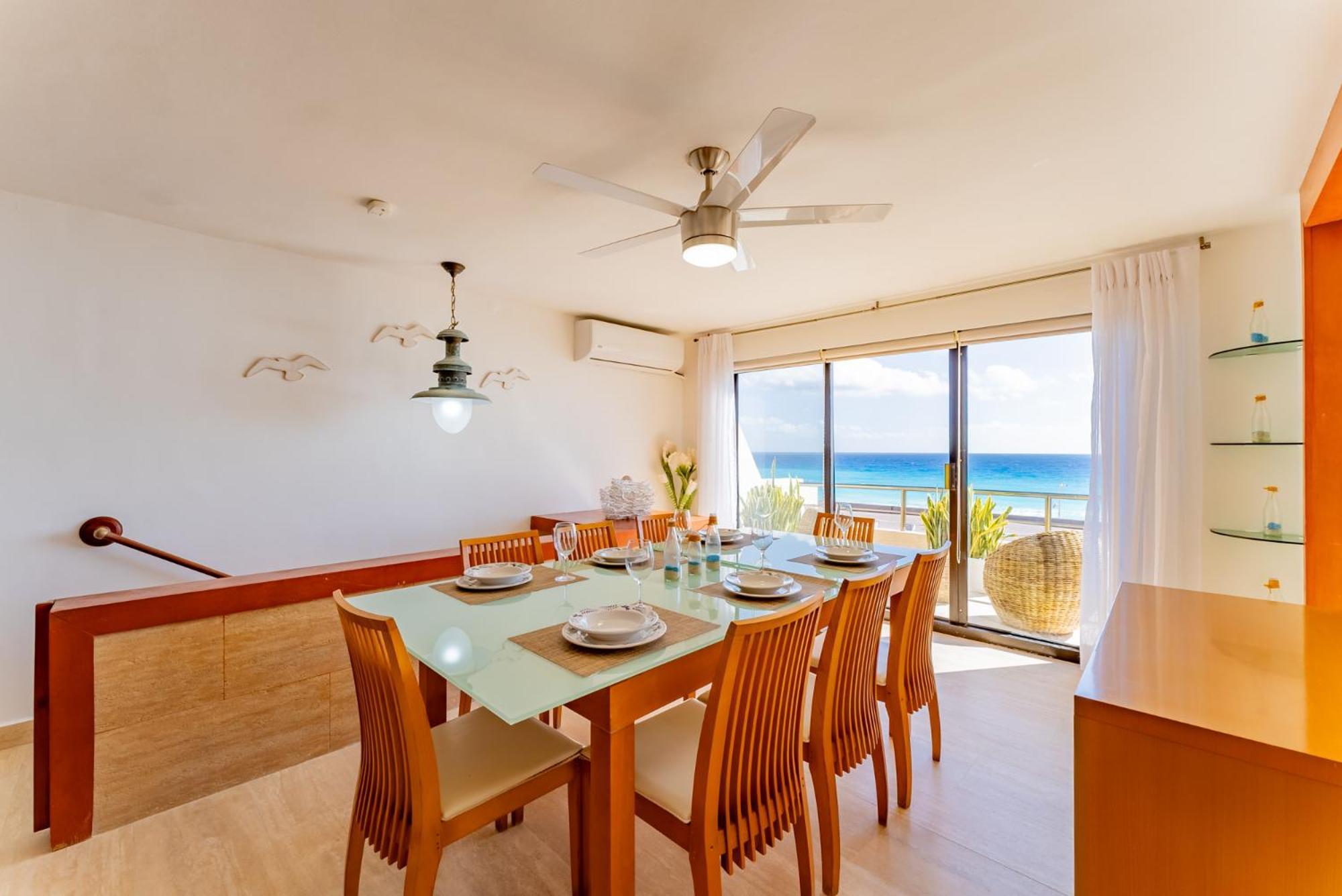 Amazing Caribbean Ocean View At Villas Marlin In Канкун Экстерьер фото
